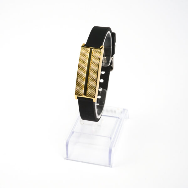 Bracelete  Author K. Dourado  P em Silicone Preto