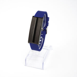 Bracelete  Author K. Preto G em Silicone Azul