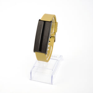 Bracelete  Author K. Preto G em Silicone bege