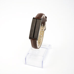 Bracelete Author K. Preto P em Couro Marrom