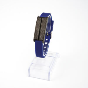 Bracelete  Author K. Preto P em Silicone Azul