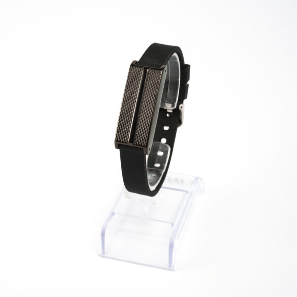 Bracelete Author K. Preto P em Silicone Preto